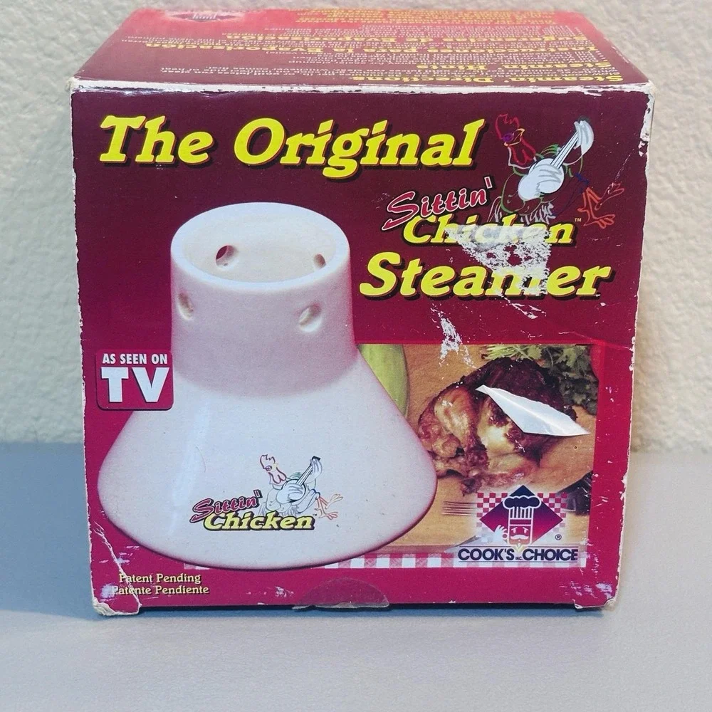 The Original Sittin' Chicken Steamer Seen on TV Cook's Choice Easy Thanksgiving